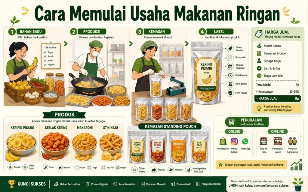 Cara Memulai Usaha Makanan Ringan